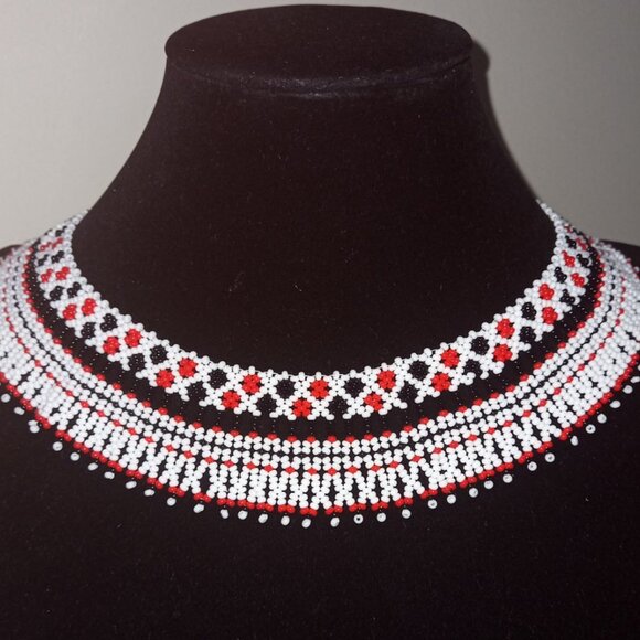 ✨ Handmade Sylianka Necklace – Ukrainian Embroidery Motif ✨ - Picture 1 of 4
